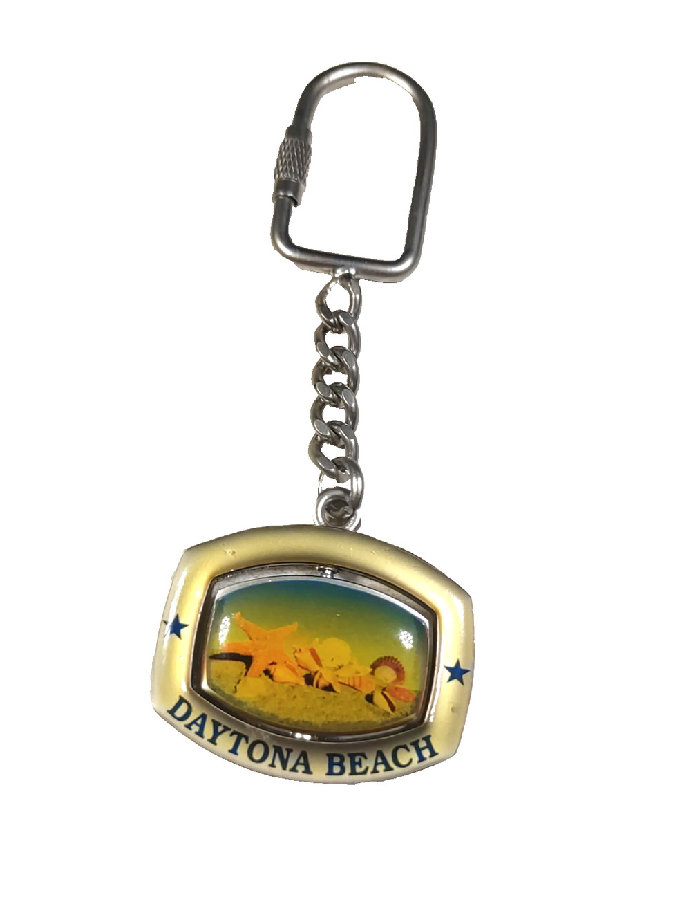 Daytona Beach Spinner Keychain Souvenir